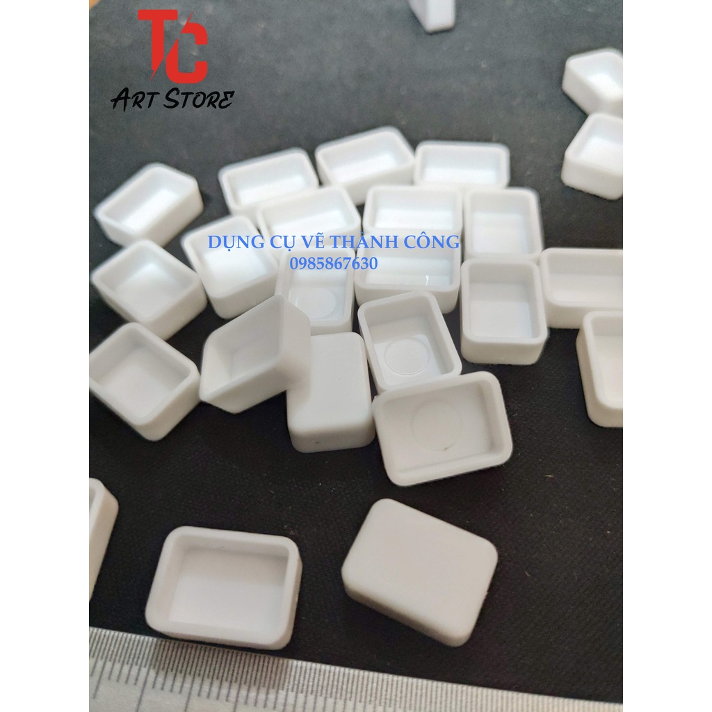 10 Pan chiết màu vuông 0.5ml ( Nhựa Cứng)