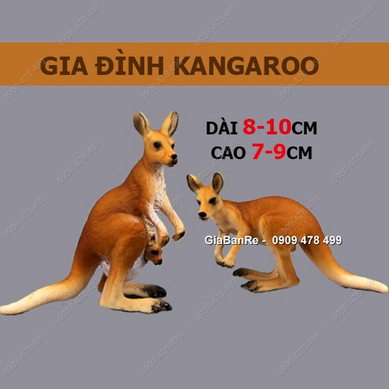 MÔ HÌNH GIA ĐÌNH CHUỘT TÚI KANGAROO - 7683