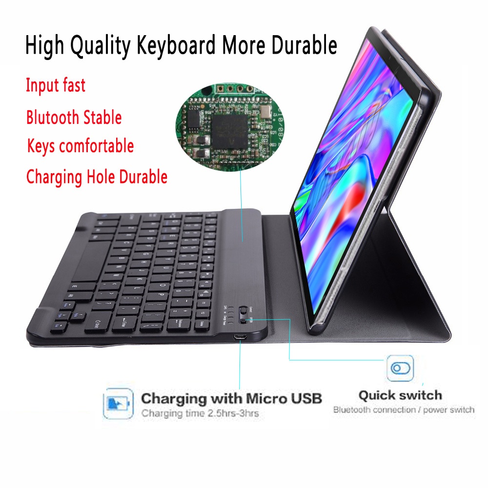 Ốp Bao Da Máy Tính Bảng Kèm Bàn Phím Rời Cho Lenovo Xiaoxin Pad 10.6 inch