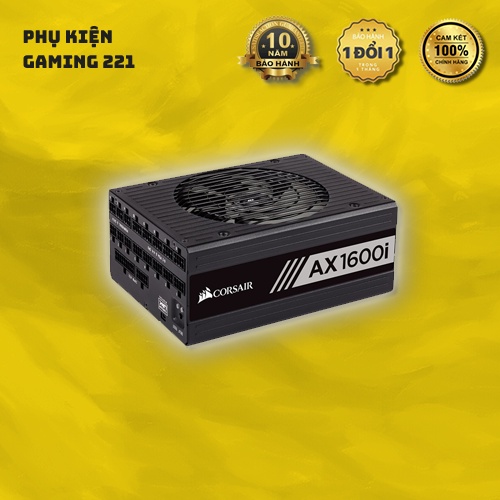 Nguồn máy tính - PSU  Corsair AX1600i 1600W Chuẩn 80 Plus Platinum Full Modul - Hàng Chính Hãng