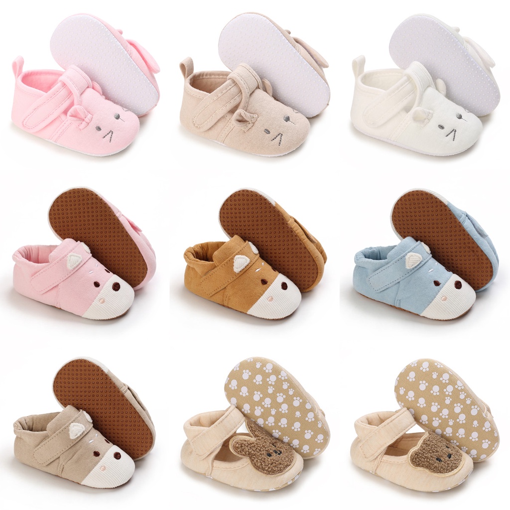 Valen Sina Giày Vải Cotton Chống Trượt Nhiều Màu Sắc Cho Bé Sơ Sinh Từ 0-18 Tháng Tuổi
