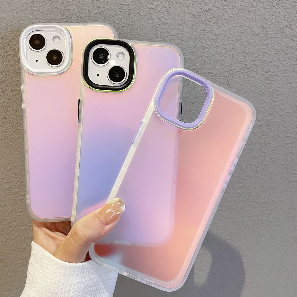 Ốp Điện Thoại IMD Mềm Siêu Mỏng Chống Sốc Màu Laser Sang Trọng Cho IPhone 14 Pro Max 13 12 11 Pro Max