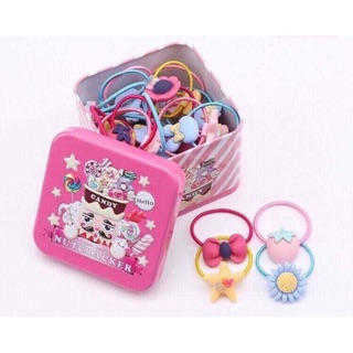 Hộp dây chun buộc tóc Candy gồm 40 sản phẩm