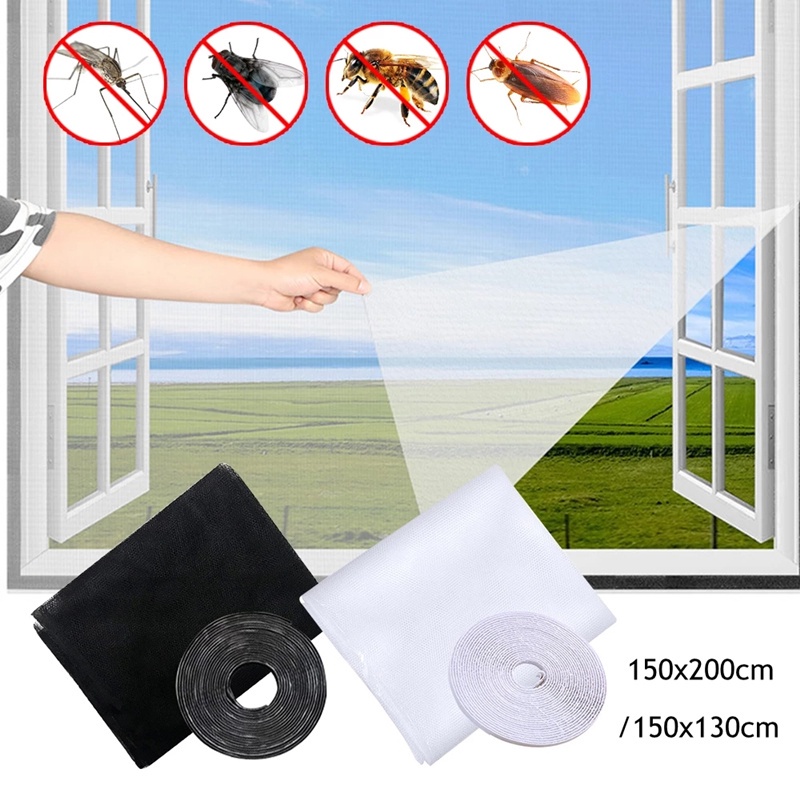 Bộ Lưới Chống Muỗi Và Côn Trùng Tự Dính Dùng Trang Trí Cửa Sổ DIY