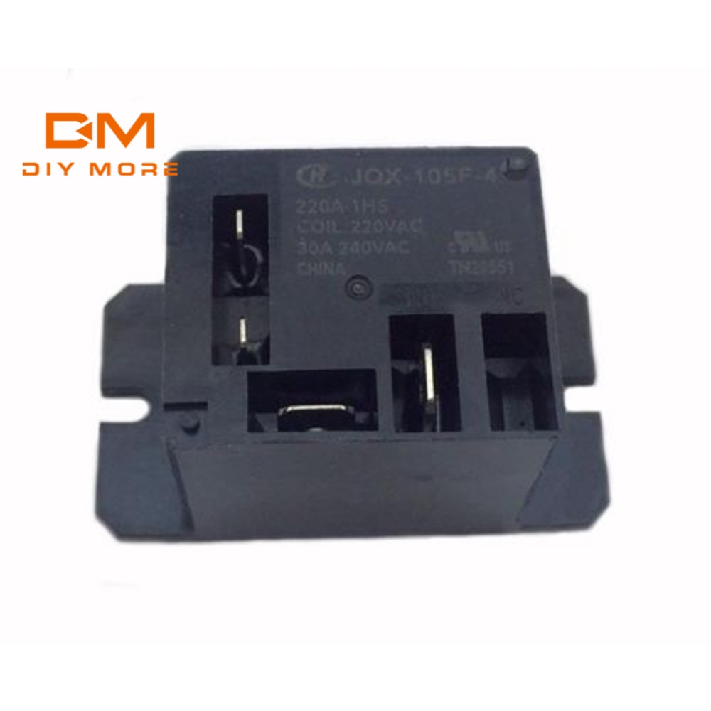 Rơ le điều hòa không khí DIYMORE JQX-105F-4-220V-1HS AC 220V 30A HF105F 4 Pin chất lượng cao