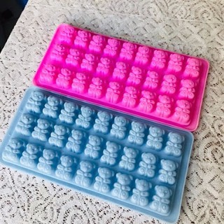 Khuôn 27 gấu thạch rau câu phô mai socola kẹo gấu KD24 - bear shaped ice tray Gummy jelly mold