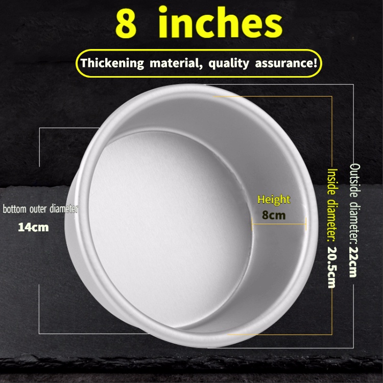 Khuôn nhôm đúc tròn đế liền/đế rời size 6/7/8/9 inch