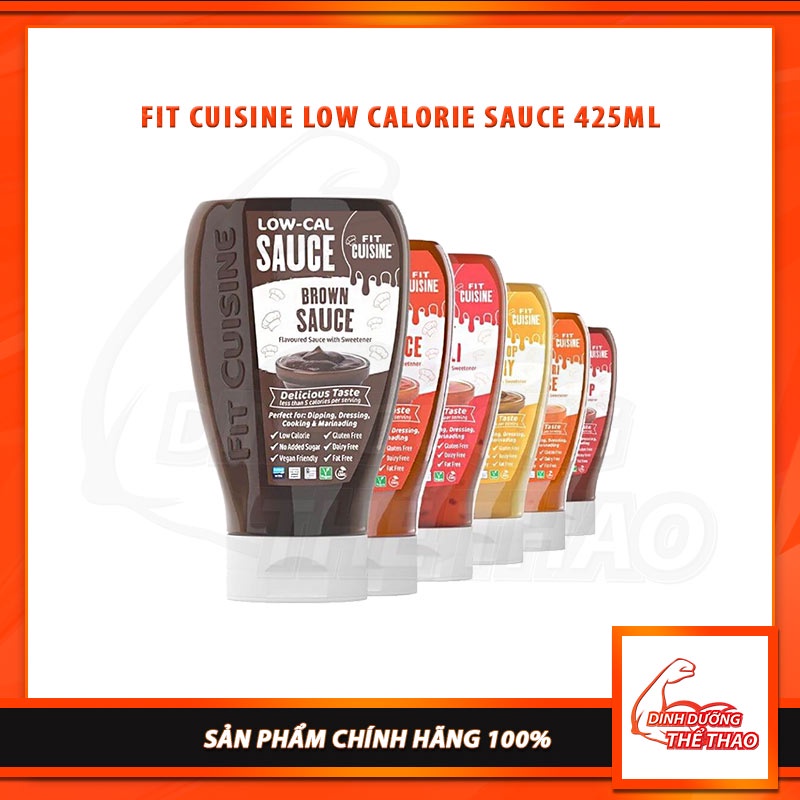 [SALE XẢ KHO] Gia Vị 0 Calo Hỗ Trợ Ăn Kiêng Fit Cuisine Low Calorie Sauce 425ml Cho Món Ăn thêm Ngon - Applied Nutrition