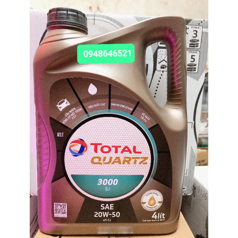 Nhớt động cơ Total Quazt 3000 20w50