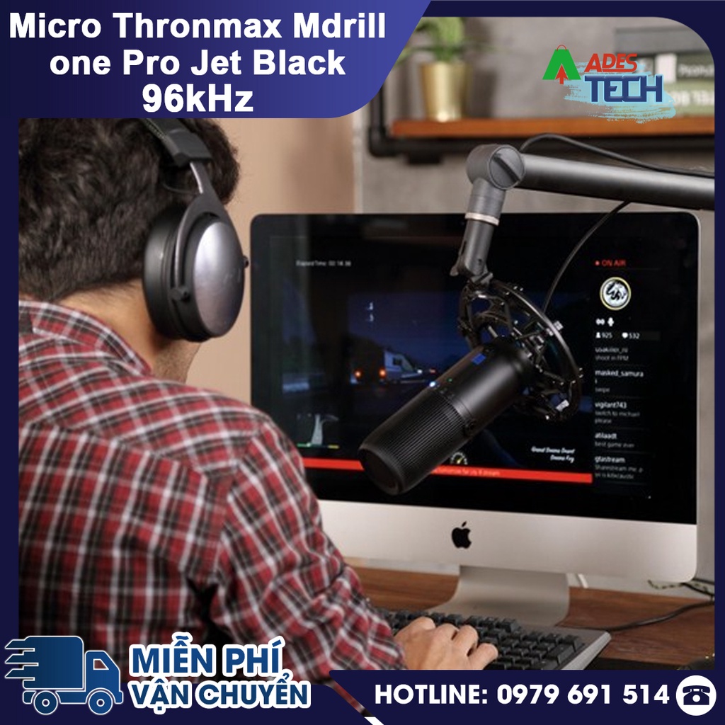 Microphone Thronmax Mdrill One Pro Jet Black 96khz M2PB - Tốc Độ Bit 24 - Bảo Hành 12 Tháng