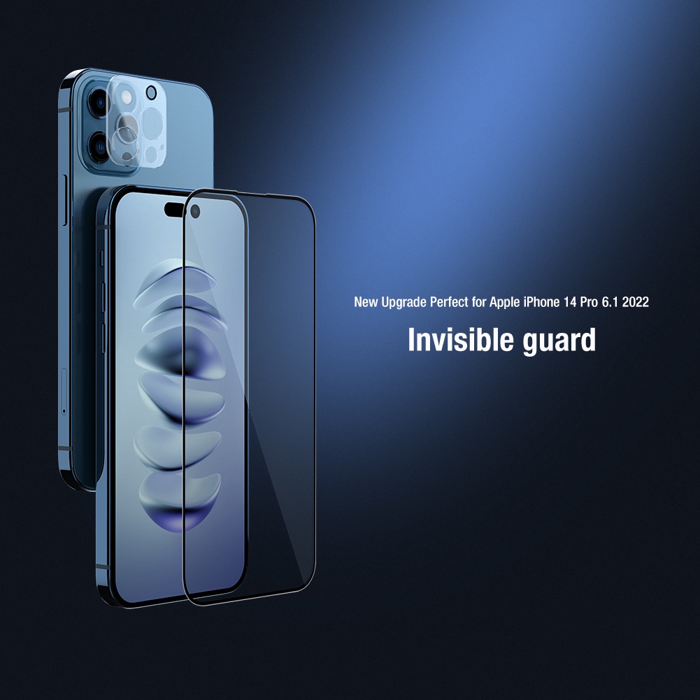 Kính cường lực Nillkin bảo vệ camera 2 trong 1 kèm phụ kiện thích hợp cho iPhone 14 Pro