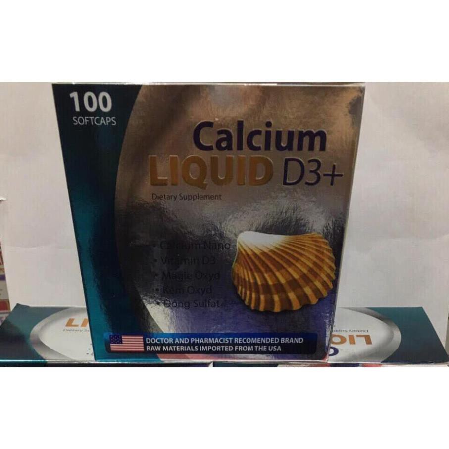 Liquid Calcium D3 bổ sung canxi Chống Còi Xương, Loãng Xương, kém phát triển,ngăn ngừa thoát hóa cho Xương chắc khỏe