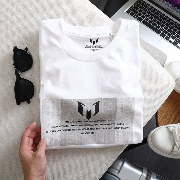 Áo thun cổ tròn Single Marc Thun COTTON SINGLE 2 chiều cao cấp | BigBuy360 - bigbuy360.vn