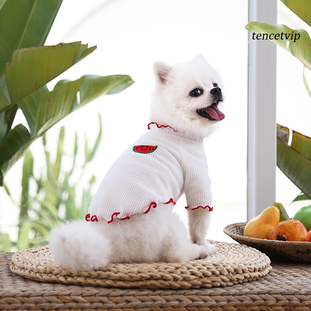Áo thun họa tiết trái cây dễ thương cho chó cưng