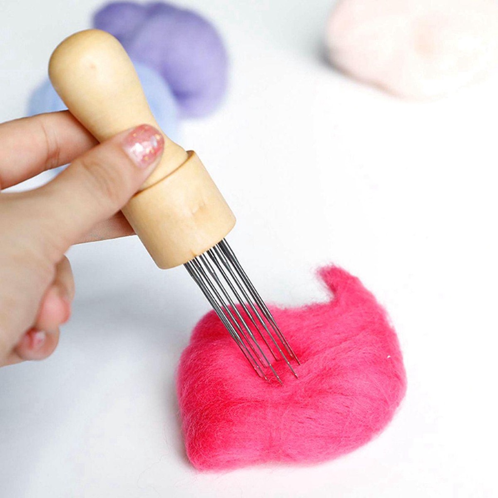 Dụng Cụ Đục Lỗ Kim Loại Với Tay Cầm Bằng Gỗ Tiện Dụng DIY