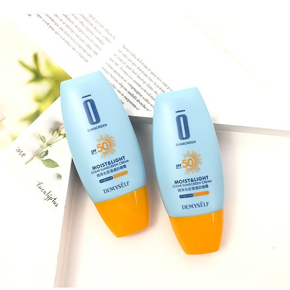 Kem chống nắng DEMYSELF dưỡng ẩm Moist &amp; Light Clear Sunscreen Cream DEMY11