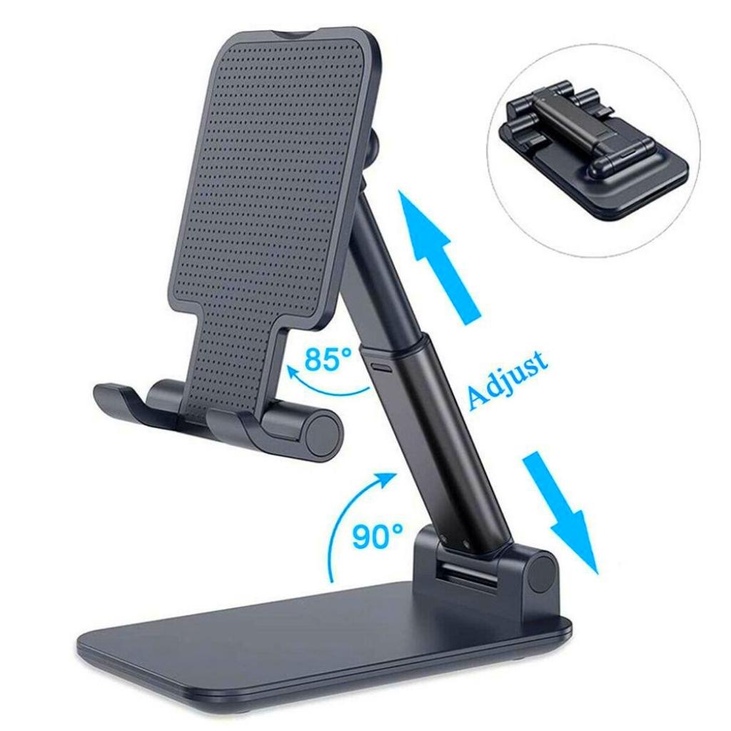 Giá đỡ điện thoại giá đỡ ipad máy tính bảng để treo kẹp trên bàn gấp gọn dùng livestream học online