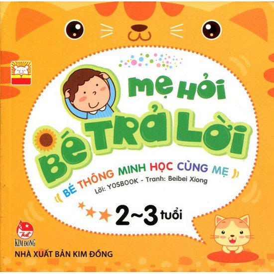 Sách - Mẹ hỏi bé trả lời - Dành cho bé độ tuổi 2 đến 3, tái bản 2023 (Kim Đồng)