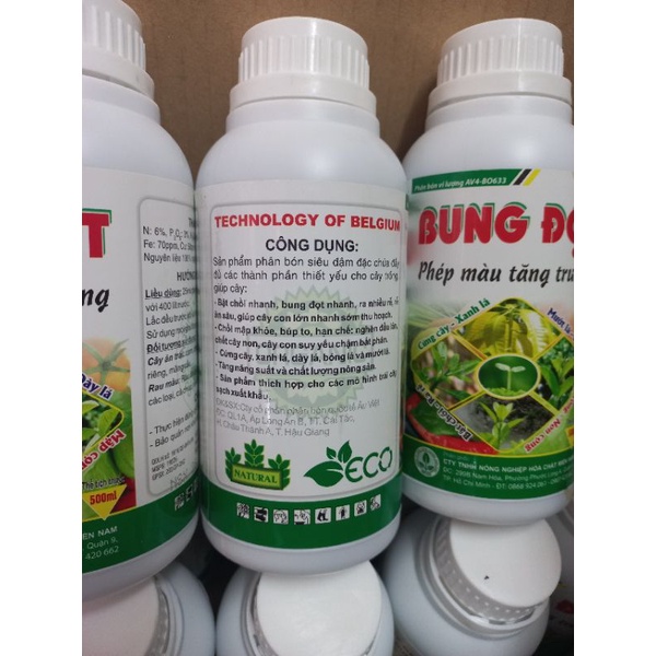 Bung Đọt - phân bón vi lượng  chai 500ml