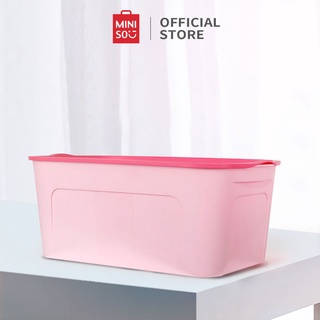 Hộp đựng đồ nhỏ Miniso (Hồng/Trắng)