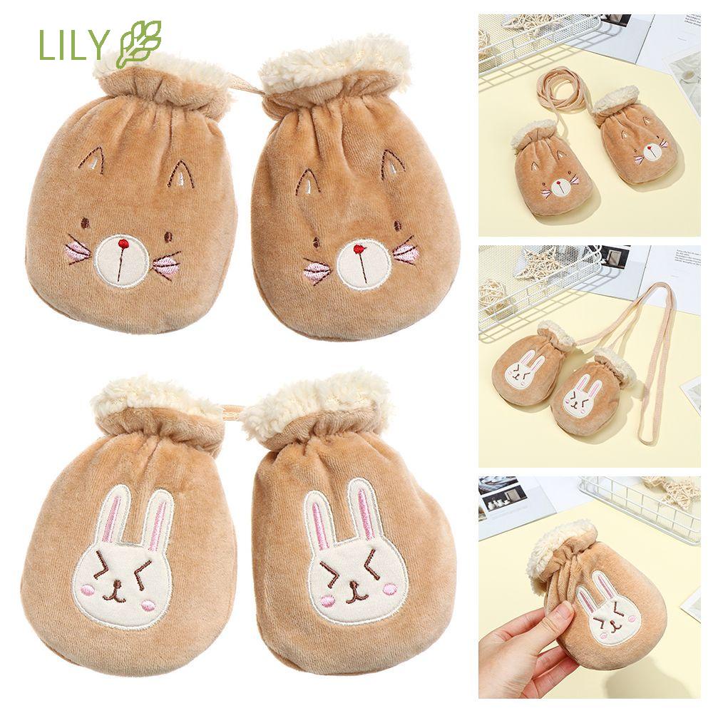 Găng tay giữ ấm họa tiết hoạt hình dễ thương thích hợp cho bé 1-3 tuổi