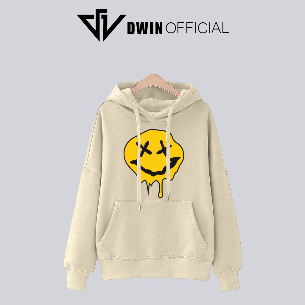 Áo hoodie mặt Drew nỉ unisex DWIN basic nam nữ form rộng oversize local brand SP00073