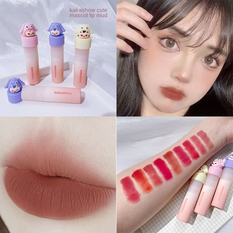 Son kem lì KAKASHOW Mờ Mướt bền vững Thiết kế hình búp bê dễ thương | BigBuy360 - bigbuy360.vn