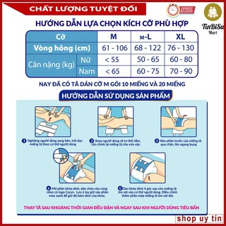Bỉm tã dán người lớn Caryn siêu thấm size M 20 miếng