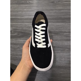 (Video cận cảnh) Giày thể thao sneaker vault old đen trắng