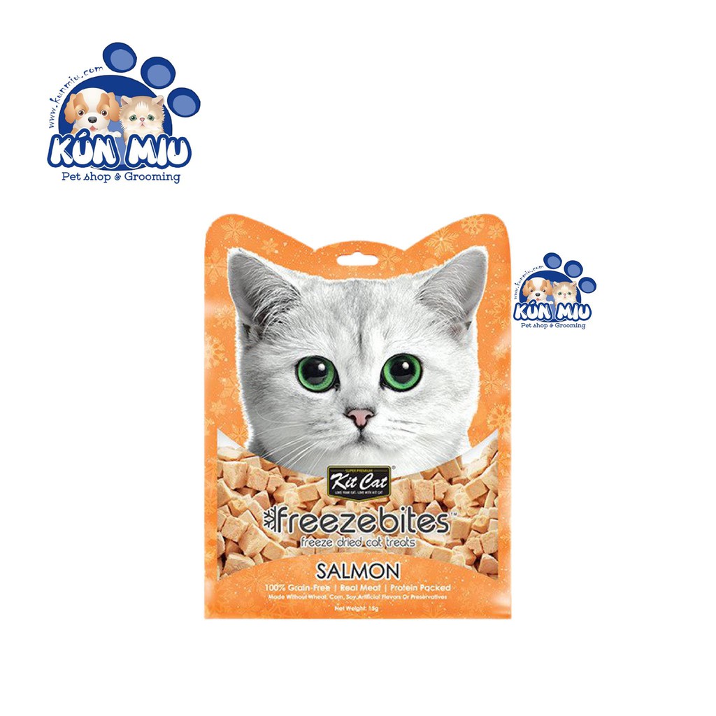  Thức ăn dinh dưỡng thịt đông khô cho mèo Snack Freeze Bites KitCat 15g