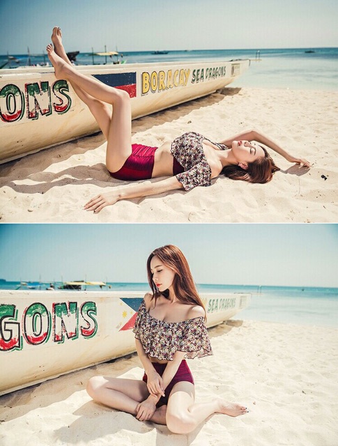 [CUỐI CÙNG] Bộ Bơi Đồ Bơi Áo Bèo Bẹt Vai Quần Cạp Cao Size L- XL (48-62kg) - Lucky Girl shop | BigBuy360 - bigbuy360.vn