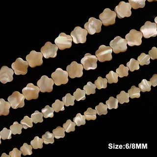 Chuỗi hạt đá vỏ sò tự nhiên nhiều màu kích thước 6 / 8mm dùng làm trang sức diy