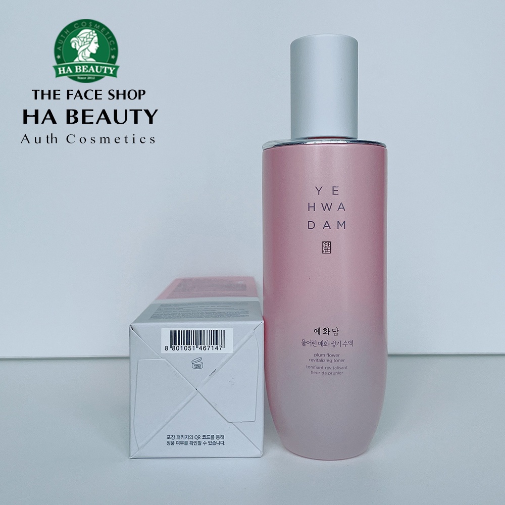 Nước hoa hồng dưỡng ẩm phục hồi sinh khí da chống lão hóa The Face Shop Yehwadam Plum Flower Revitalizing Toner 160ml