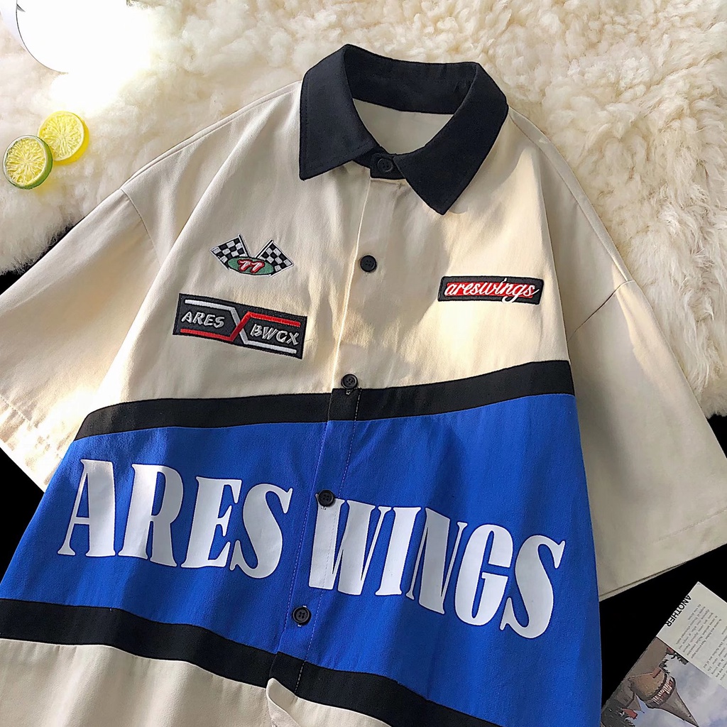 Áo polo Tay Ngắn Dáng Rộng Phong Cách Hàn Quốc Thời Trang Cho Nam