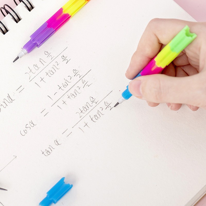 Bút Chì Đa Năng Không Mài Được Tám Phần Có Thể Tháo Rời Hình Viên Đạn
