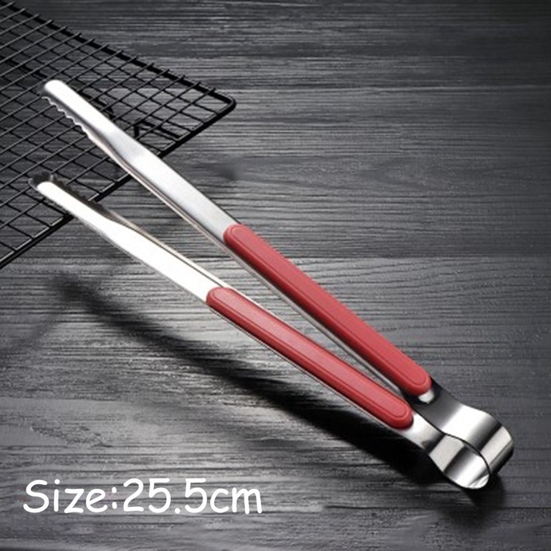 Kẹp Gắp Thức Ăn Bằng Thép Không Gỉ Tay Cầm Nhựa Chống Bỏng Tiện Dụng | BigBuy360 - bigbuy360.vn