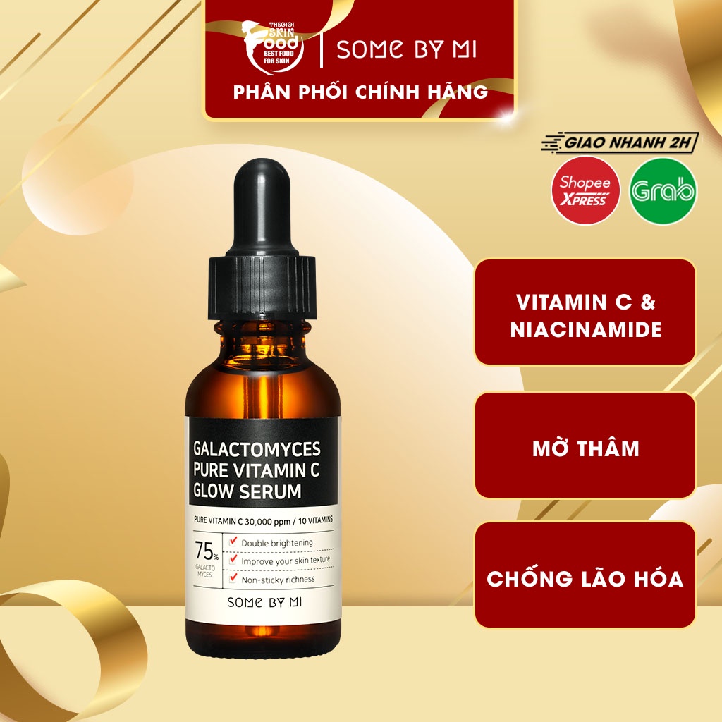 Tinh Chất Dưỡng Trắng, Chống Lão Hóa Sáng Mịn Da Some By Mi Galactomyces Vitamin C