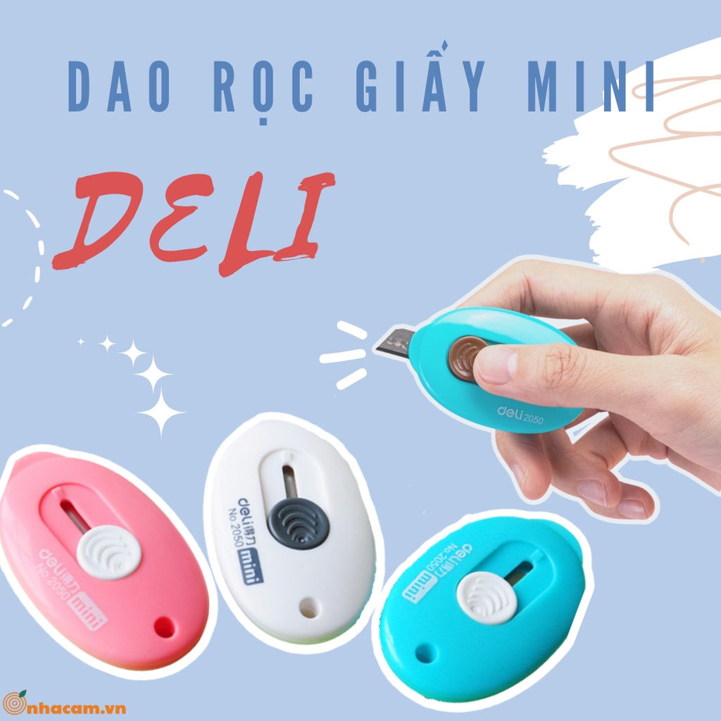 Dao Rọc Giấy Deli Mini Nhà Cam