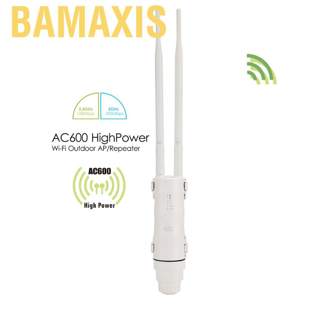 Bộ Lặp Sóng Wifi Bamaxis Ac600 Băng Tần Kép 2.4g + 5g 100-240v