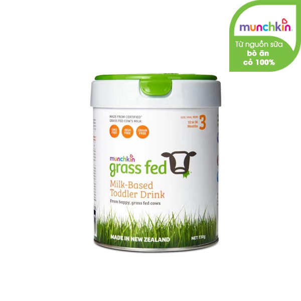 Sữa Munchkin Grass Fed Số 3 730 gram (Mua 3 lon tặng 1 đồ chơi Munchkin)