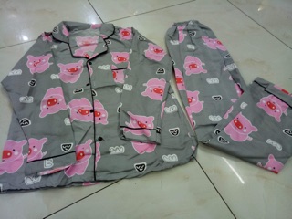 Combo 3 Bộ Pijama Tay Dài Quần Dài