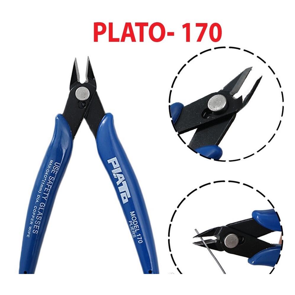 Kìm cắt chân linh kiện PLATO 170 125mm🍀Kìm Plato dụng cụ lắp ráp Gundam, cắt part, cắt các runner🍀Kềm cắt handmade