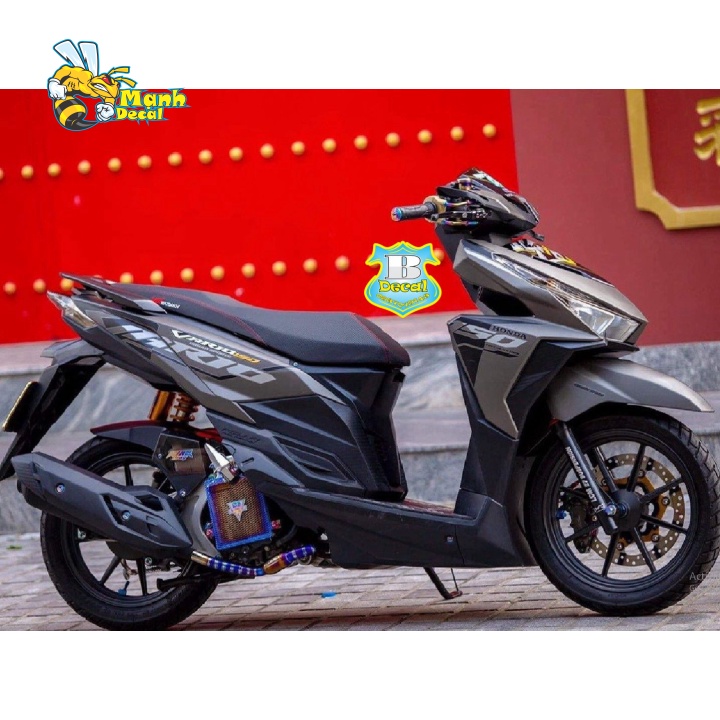 (FREE SHIP) Tem xe vario 150 2017 indo dán xe xám [Mạnh Decal]