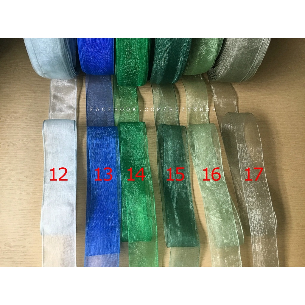Ruy băng voan bản 2.5cm -