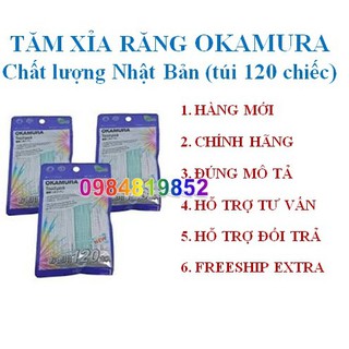 Combo 3 gói tăm nhựa cao cấp Okamura 120 cây