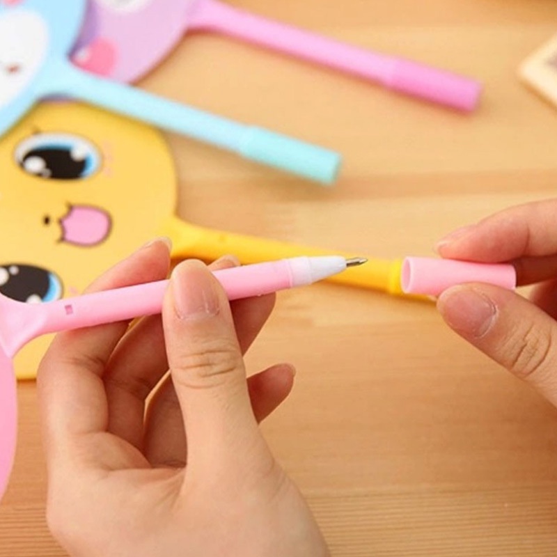 SALE 1K - Bút bi nước viết êm tay không lem mực ra tay, bút bi giá rẻ sẵn 3 màu đen xanh đỏ, đồ dùng văn phòng phẩm