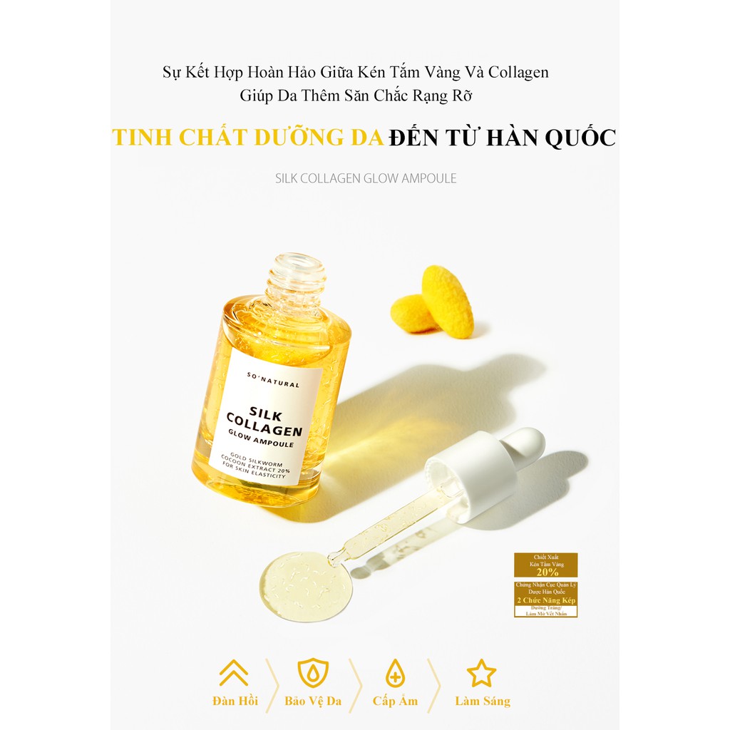 Combo Dưỡng Da Red Peel Premium Và Silk Collagen Ampoule Chính Hãng So Natural