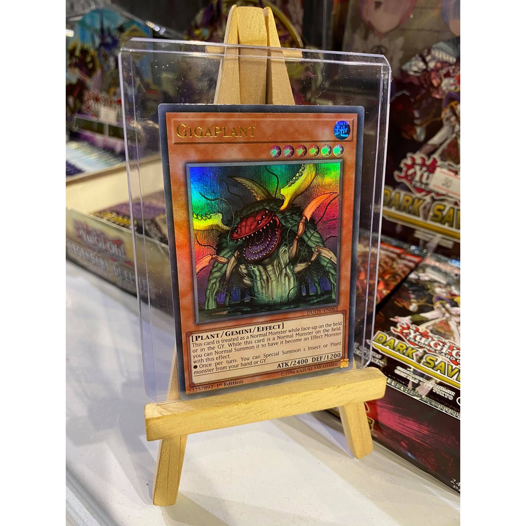 Lá bài thẻ bài Yugioh Gigaplant - Ultra Rare - Tặng bọc bài nhựa bảo quản