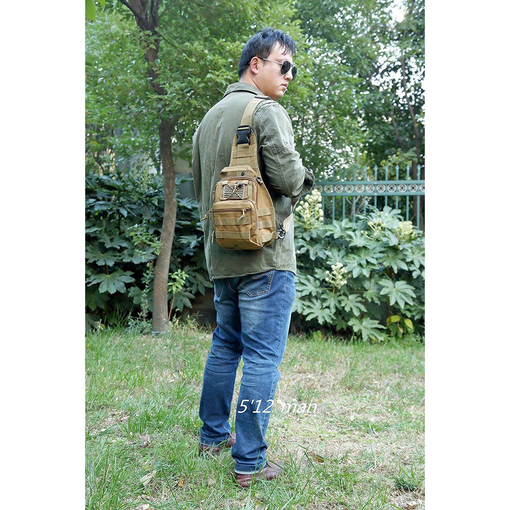Túi đeo chéo Army nam nữ vải bố dày bền chống trầy xước phong cách thời trang đi học du lịch thể thao