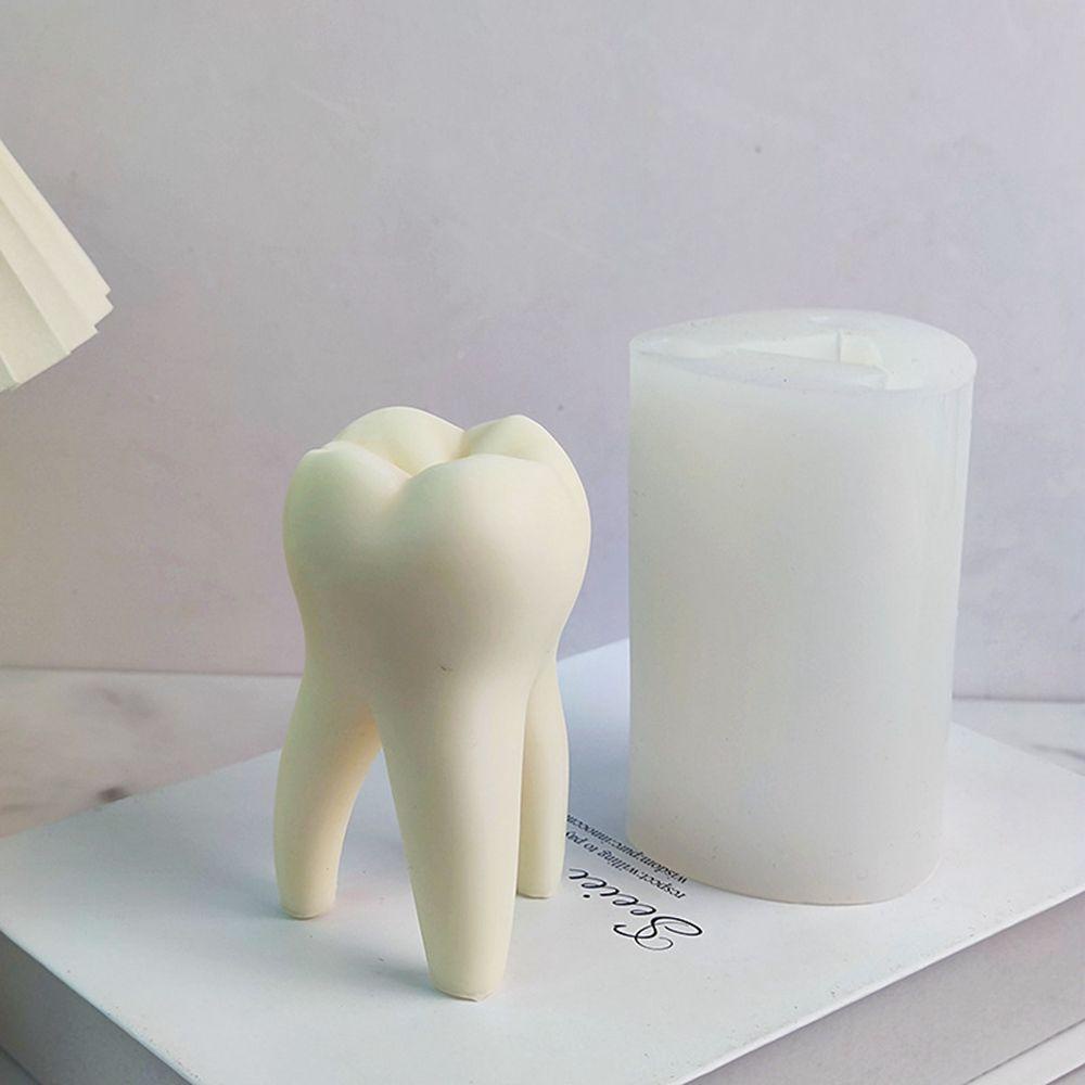 1 Khuôn Silicone Tạo Hình Chiếc Răng 3D DIY Trang Trí Nhà Cửa